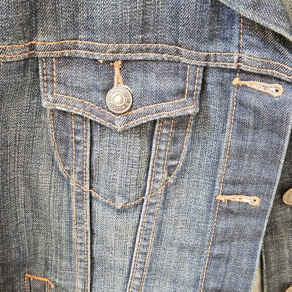 Old Navy Women's Denim/Jean Jacket, Sz Large - Picture 4 of 12